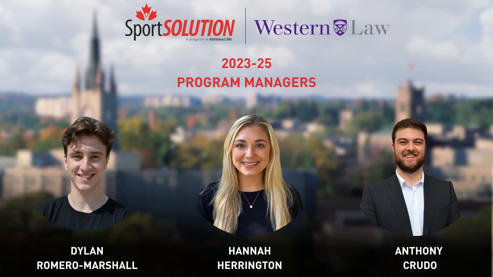 Sport Solution Program Manager Photos with photo of Western University