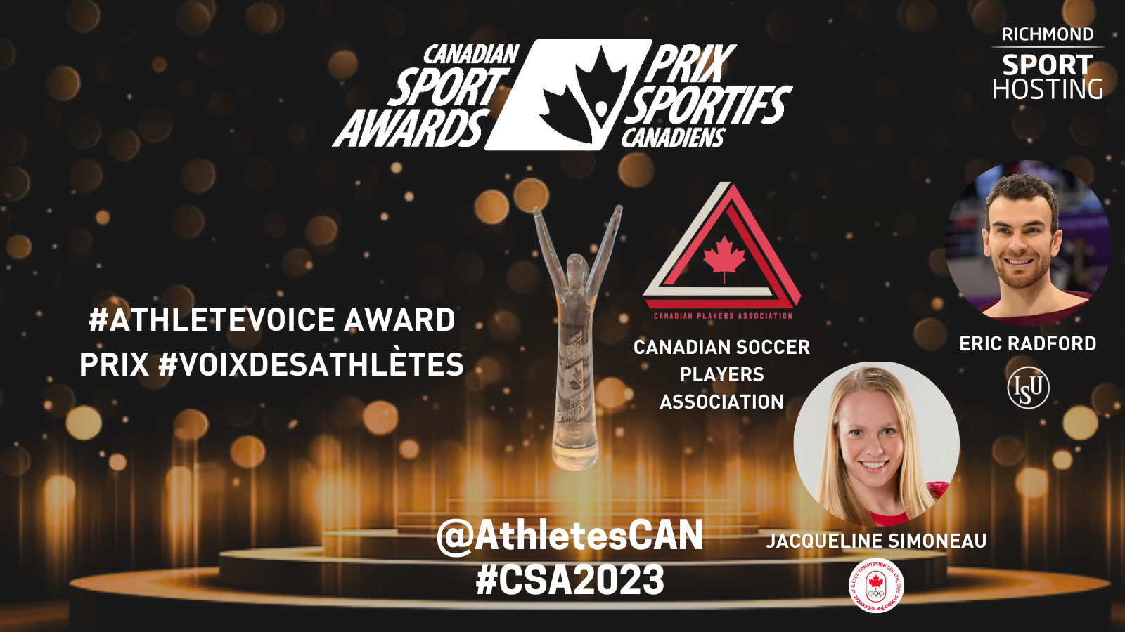 46es Prix Sportifs Canadiens : Nominés de Prix #VoixDesAthlètes