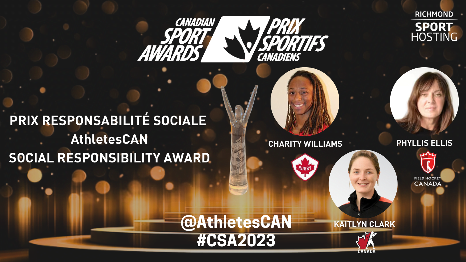46th Canadian Sport Awards: AthletesCAN Social Responsibility Award Nominees