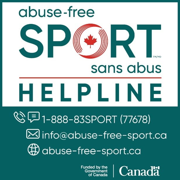 Abuse-Free Sport sans abus helpline 1-888-83sport (77678)