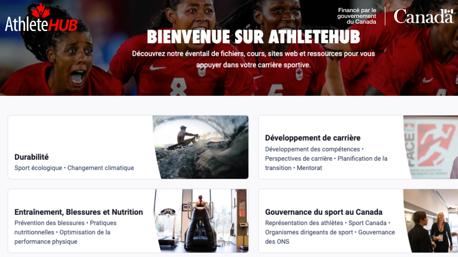 AthlètesCAN et Bound State Software lancent l’initiative AthleteHUB, qui rassemble les ressources du système sportif canadien pour plus de 3 000 athlètes des équipes nationales