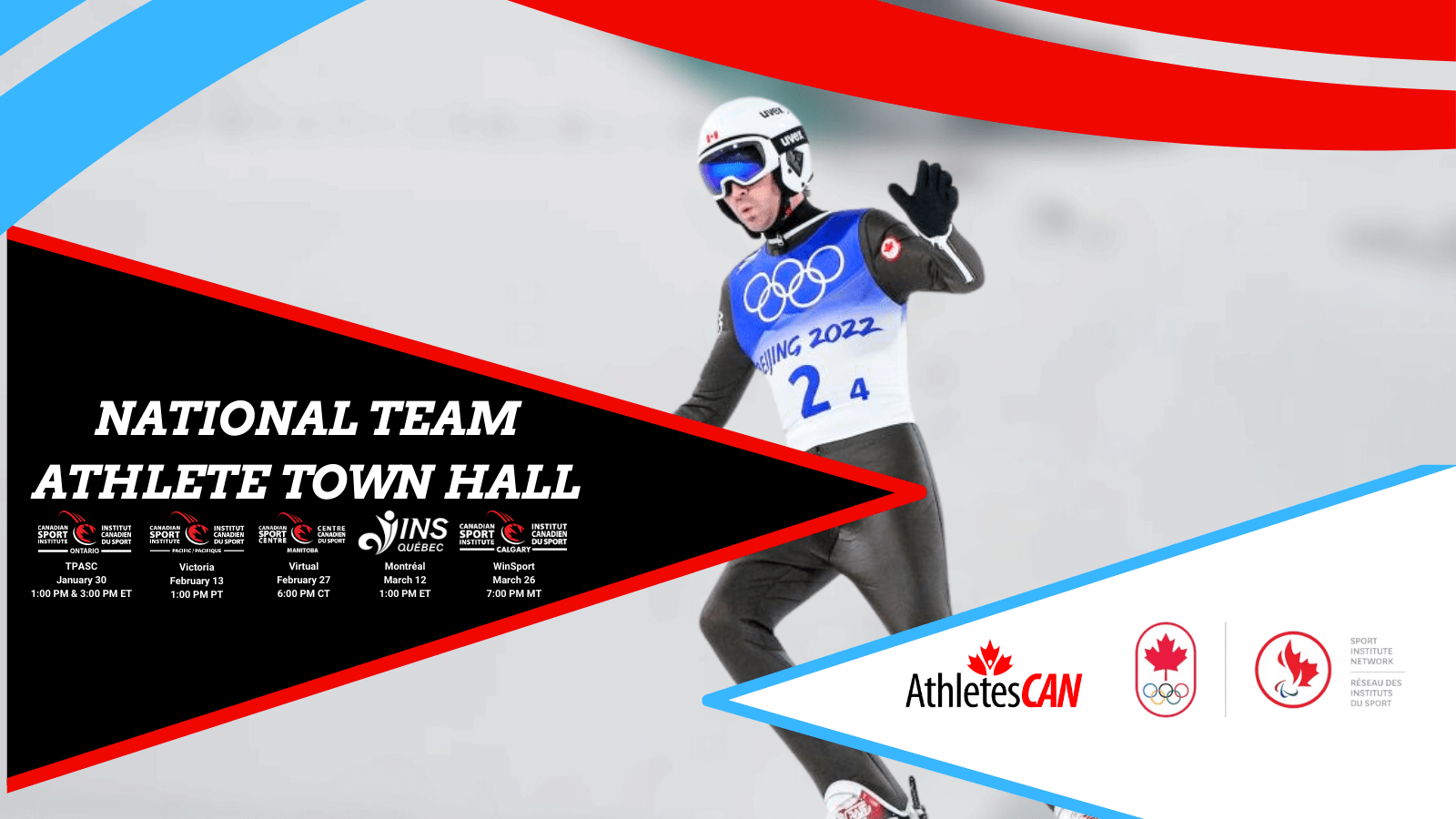 AthletesCAN to host National Team Athlete Town Halls in collaboration with Canadian Olympic and Paralympic Sport Institute Network