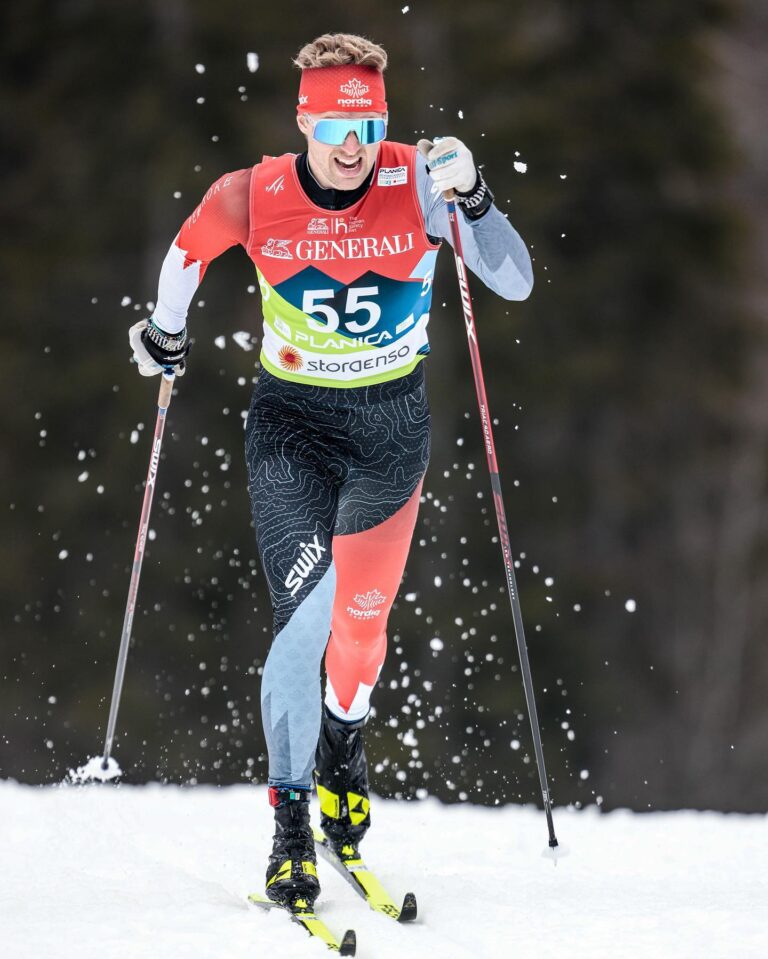 Julian Smith competes at the 2023 FIS Nordic World Ski Championships