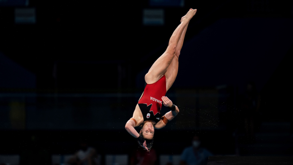 Celina Toth competes at the Tokyo 2020 Olympics