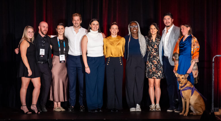 CSA Award Presenters at WinSport’s Markin McPhail Centre Legacy Room in Calgary, AB on October 3, 2025. (Photo: Dave Holland/AthletesCAN).